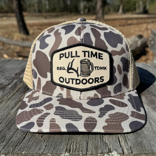 Pull Time™ Patch Hat | Pull Time Outdoors | Slough Camo